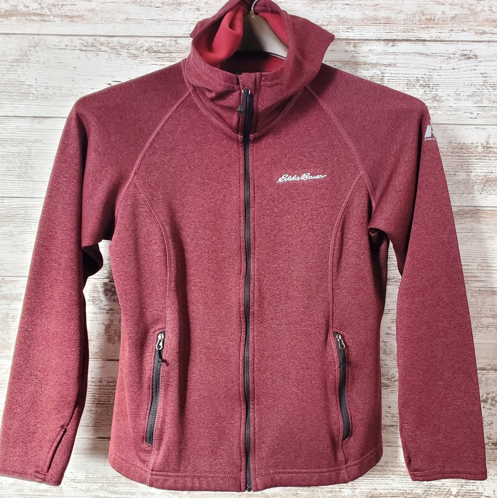 Eddie Bauer First Ascent High Route Performance Full Zip Hooded Fleece Jacket